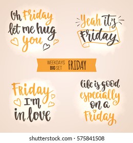 Modern calligraphy style coffee phrase big set. Handwritten brush ink lettering. Vector illustration for your design on light beige background.