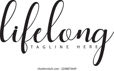 Modern calligraphy text. Vector hand-drawn illustration black and white