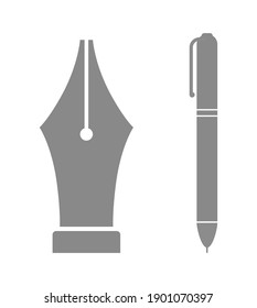 modern and calssic pen icon set