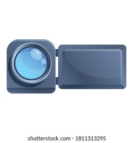 Modern camcorder icon. Cartoon of modern camcorder vector icon for web design isolated on white background