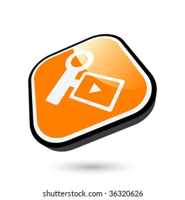 modern camcorder sign