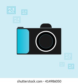 Modern camera. A Contemporary style. 