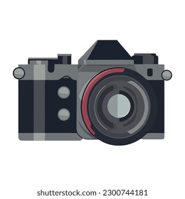 Modern camera equipment for captures icon isolated