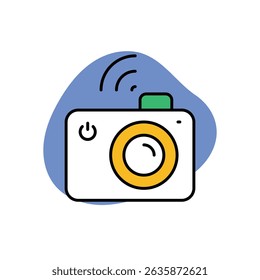 Modern Camera Icon vector stock illustration