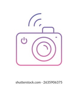 Modern Camera Icon vector stock illustration