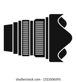 Modern camera lens icon. Simple illustration of modern camera lens vector icon for web design isolated on white background