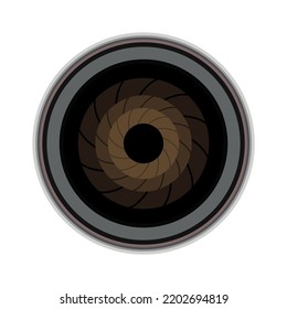 modern camera lens technology object flat