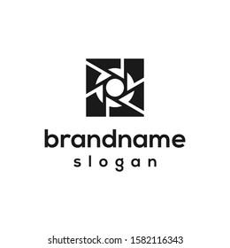 modern camera logo design vector