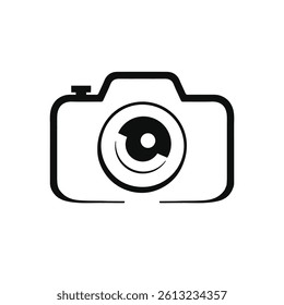 Modern Camera Logo Vector Design for Photography, Studio Branding, Media, and Creative Visual Identity Symbol Illustration
