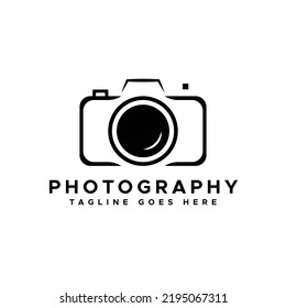 Modern Camera Photography Logo Design Template