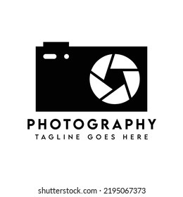 Modern Camera Photography Logo Design Template