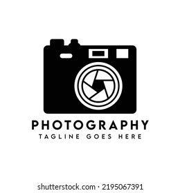 Modern Camera Photography Logo Design Template