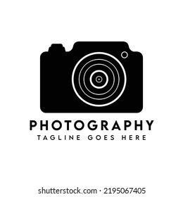 Modern Camera Photography Logo Design Template