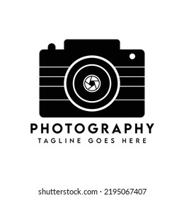 Plantilla moderna de diseño de logotipos fotográficos para cámaras