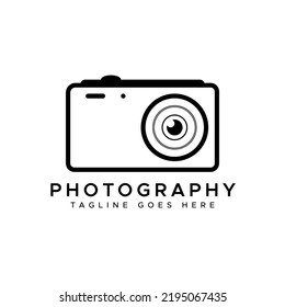 Modern Camera Photography Logo Design Template