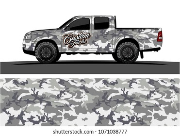 modern camouflage design for truck graphics vinyl wrap 