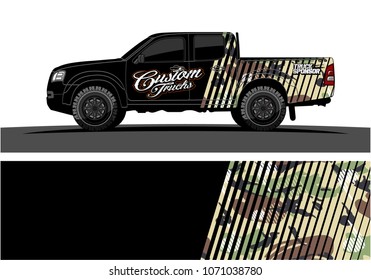 modern camouflage design for truck graphics vinyl wrap 