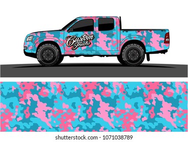 modern camouflage design for truck graphics vinyl wrap 