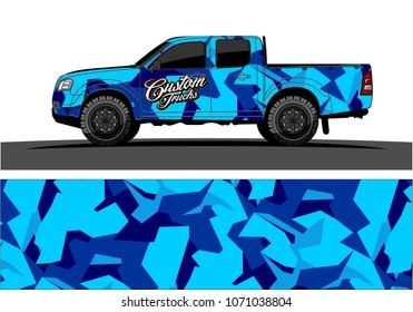 modern camouflage design for truck graphics vinyl wrap 