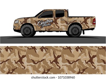 modern camouflage design for truck graphics vinyl wrap 