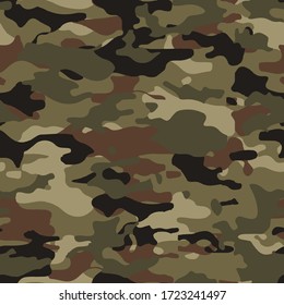 Modern camouflage dotted mix seamless pattern 