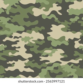 
modern camouflage military pattern, seamless vector illustration, stylish design for print