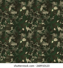 Modern camouflage pattern. Seamless background tile for military clothing prints, vehicles and game design.