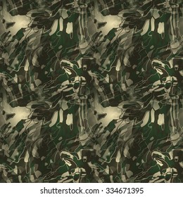 Modern camouflage pattern. Seamless background tile for military clothing prints, vehicles and game design.