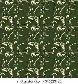 Modern camouflage pattern. Seamless background tile for military clothing prints, vehicles and game design.