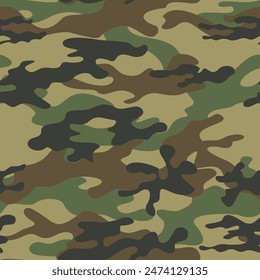 modern camouflage pattern texture military, army seamless background, classic print