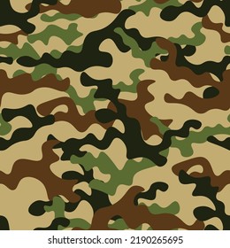 Modern camouflage seamless element for print clothes, fabrics. Vector. Hunting and fishing.