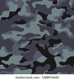 
Modern camouflage. Seamless pattern. Dark. Military texture. 