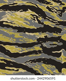 
Modern camouflage seamless pattern, gray yellow background, fashionable fabric texture