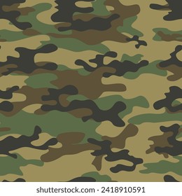 Modern camouflage seamless pattern, camouflage texture, military uniform
