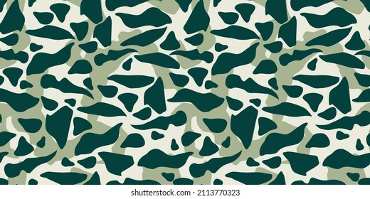 Modern camouflage seamless pattern. Vector abstract design for paper, cover, fabric, interior decor and other users.