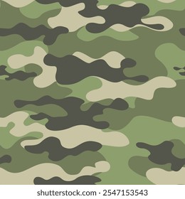 
moderno vetor de camuflagem padrão sem emenda, design de floresta em têxtil