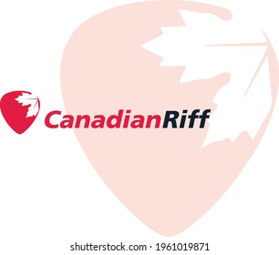Modern Canadian Music Riff Logo Vector Template