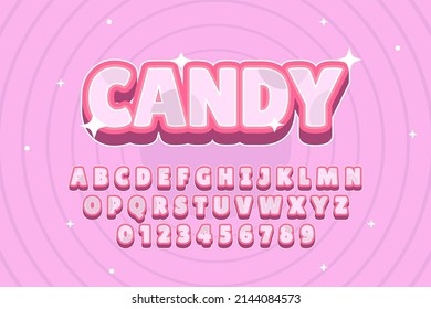 Modern Candy Text Style Effect