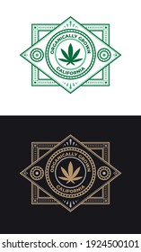 Modernes Design für Cannabis-Etiketten