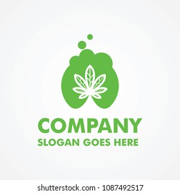 Modern Cannabis Logo Template