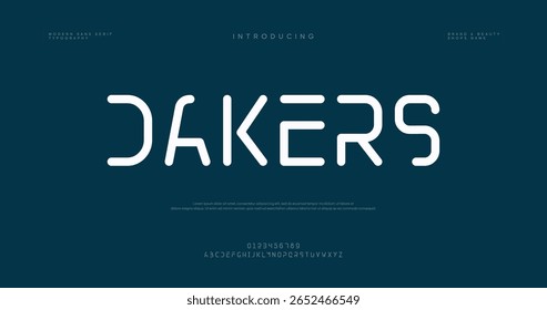 Modern capital alphabet letter logo design