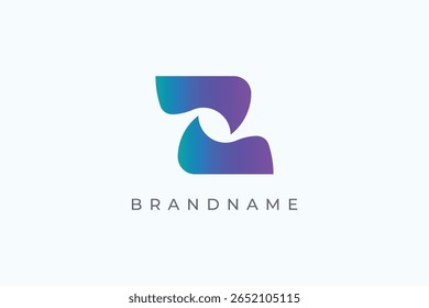 Modern capital letter Z logo design vector template. Z icon.