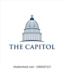 modern the capitol logo design 