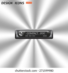 Modern Car Audio. icon. vector design