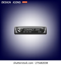 Modern Car Audio. icon. vector design