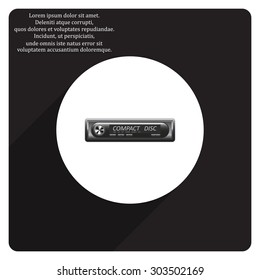 Modern Car Audio. icon. vector design