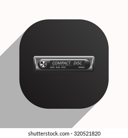 Modern Car Audio. icon. vector design