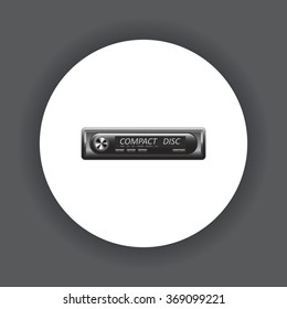 Modern Car Audio. icon. vector design