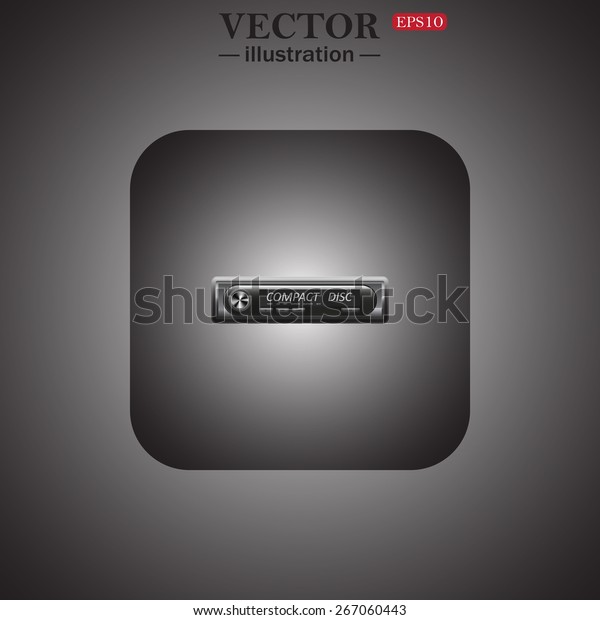Modern Car Audio, web\
icon. vector design