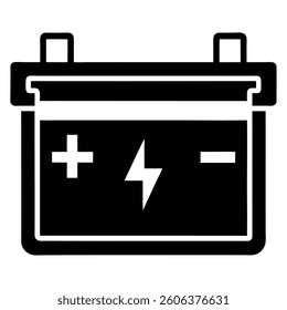 Modern Car Battery Logo Icon design